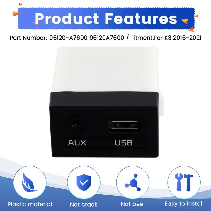 USB/AUX%20Audio%20Input%20Port%20Adapter%20Jack%20For%20Forte%20Cerato%20-%20Image%206