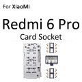 Sim Card Tray Socket Slot Reader Adapter Parts for XiaoMi Redmi 6 Note 6 Pro Micro SD Card Holder Connector Container. 