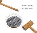 Wooden Meat Tenderizer Hammer Double Sided Aluminum Meat Hammer Kitchen Tool for Chicken Steak Pork Veal. 