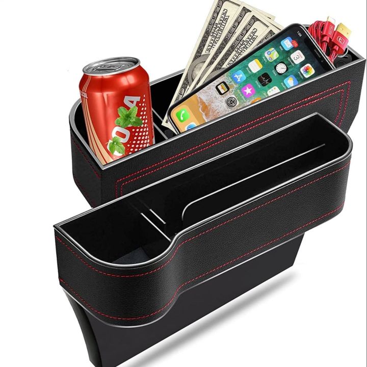 Universal Car Seat Storage Box, Organizer, Card Holder, Phone Holder, Gap Slit Pocket Catcher