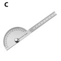 180 Degree Protractor Metal Angle Finder Goniometer Angle Ruler Woodworking Tool. 