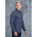 Casual Wear Detailed Linen Long Sleeve Shirt. 