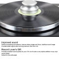 LP Vinyl Turntable Disc Stabilizer, Vibration Reduction Record Weight Stabilizer Aluminum Alloy for Record Player. 