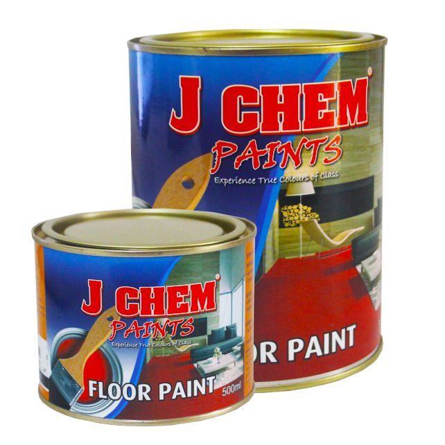 J CHEM Paints Floor Paint Black & Red 500ml/ 1000 ml