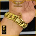 Gold Plated Miami Cuban Cut Bracelet. 