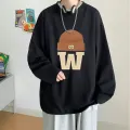 Long Sleeve round Neck T Men's T-shirt Spring and Autumn Fashion Brand oversize T-shirt American Boys Hoodie Autumn and Winter. 