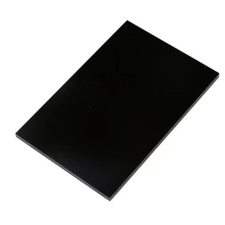 Acrylic Board Glossy Pure Black Plastic Sheet Polymethyl 1mm 3mm 8mm Thickness 200*200mm