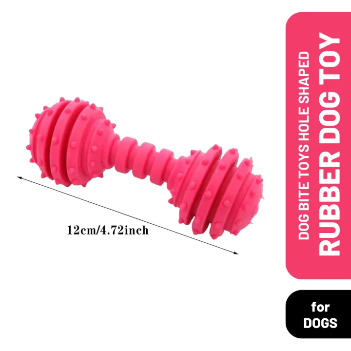 Rubber Dog Bite Toy Bone Shaped for Dogs & Puppies