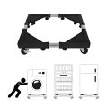 Heavy-Duty Adjustable Multi-Functional Trolley Stand with Easy-Move Wheels for Fridge, Washing Machine, Gas Cylinder, and Water Dispenser. 