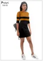 Privi Colour Block Tshirt Dress. 