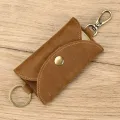 Vintage Crazy Horse Genuine Leather Keychain Men Women Key Holder Cow Split Car Key Bag Wallet Housekeeper Keyring Case wallets. 