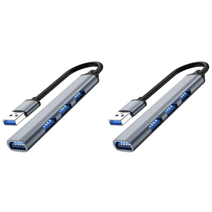 Usb Multibay Wurrpopy-2X 4 Ports USB Hub Splitter Multi Hub USB to USB 3.0 Adapter ...