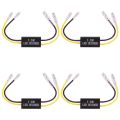 4PCS LED Load Resistors Mini Motorcycle LED Decoder Flash Fix Error for LED Turn Signal Lights LED License Plate Lights. 