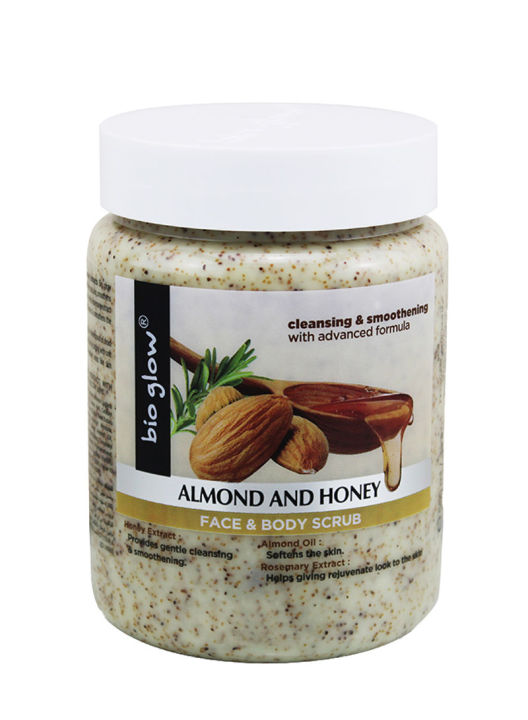 Bio Glow Almond & Honey Face & Body Scrub 500Ml Daraz.lk