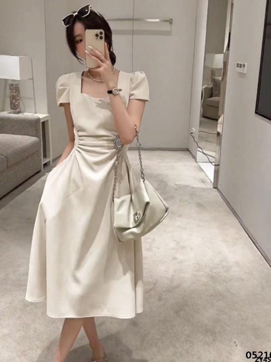 Formal%20dress%20square%20dinner%20ceremony%20pleated%20thin%20cheese%20actress%20c%20women's%20dress%20method%20-%20Image%205