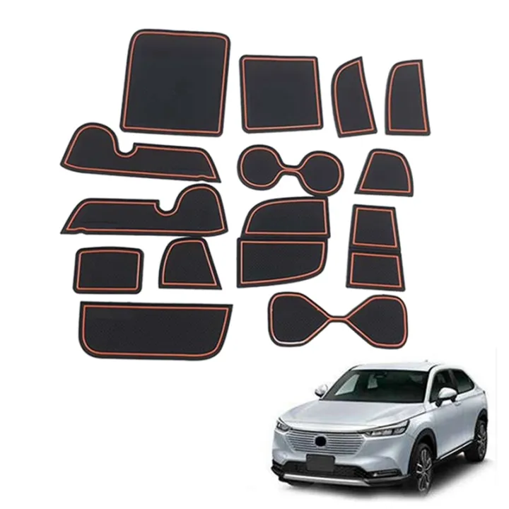 15Pcs%20Gate%20Slot%20Pad%20for%20Honda%20HRV%20HR-V%20Vezel%202021%202022%20Accessories%20-%20Image%203