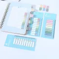 RHS Online 200 Sheets 10 Colors Transparent Morandi Combination PET Sticky Notes Set Memo Pad Lable Sticker Bookmarks Notepad Sticky Index. 