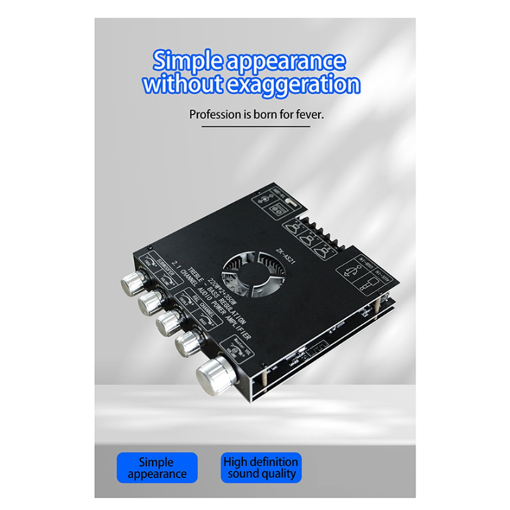 2X -AS21 2.1 Channel TPA3255 Bluetooth Digital Power Amplifier Board ...