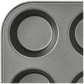 e Nonstick Muffin Pan, Carbon Steel Cupcake Pan, 6 Cup, Easy to Clean and Perfect for Making Muffins or Cupcakes, Standard. 