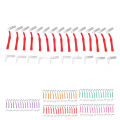 25Pcs L Shape Push Pull Interdental Brush Oral Care Teeth Whitening Dental Tooth Pick Tooth Orthodontic Cleaning Brush. 