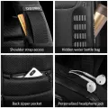 OZUKO Men's Chest Bag Trend Fashion Messenger Bag Sports Function Bag Business Waterproof Chest Bag. 