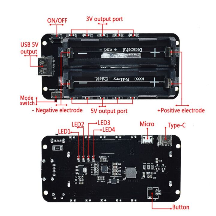 Two%20Voltage%2018650%20Lithium%20Battery%20Shield%20V8%20Mobile%20Power%20Expansion%20Board%20Module%205V/3A%203V/1A%20Micro%20USB%20For%20Arduino%20ESP32%20ESP8266%20-%20Image%204