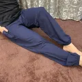 Summer Artificial Cotton Men's Trousers Cotton Silk Large Size Home Pants Thailand Travel Beach Pants Loose plus Size Pajamas Thin. 