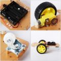 Intelligent Robot Car Chassis Tracking Equipment Kit/2WD Speed Encoder Wheel Gear Motor For Arduino DIY. 