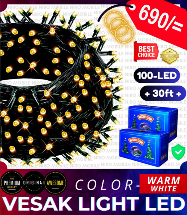 LED Vesak Lights Warm White