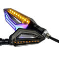 A pair of Universal LED Motorcycle Turn Signal Light 12V IPX-6 Waterproof Daytime Running Lights Indicator Blinker Lamp. 