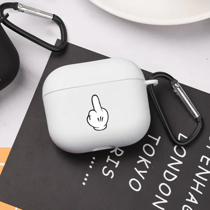 Simple Earpod Case Anrushide Cartoon Character Gesture Simple Cute Airpod Case Cool ...