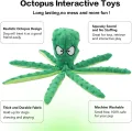 Dog Toys 8 Legs Octopus Soft Stuffed Toy Outdoor Play Interactive Squeaky Dog Toy Squeaky Anti-Stress Paper Chew Teeth. 