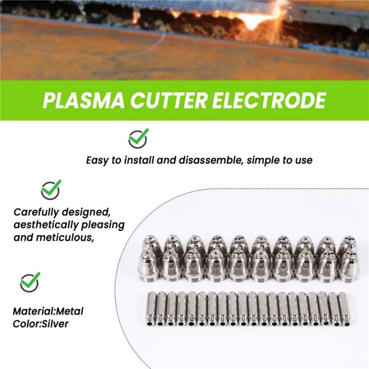 CGearuppt%2040Pcs%20AG60%20Plasma%20Cutting%20Torch%20Consumable%20SG55%20Plasma%20Cutter%20Kit%2060A%20-60%20Plasma%20Torch%20Tip%20Electrode%20Nozzle%20-%20Image%204
