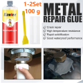 1-2Set Metal Repair Glue Casting AB Glue Quick Drying Repairing Adhesive Heat Resistance Weld Industrial Repair Agent. 