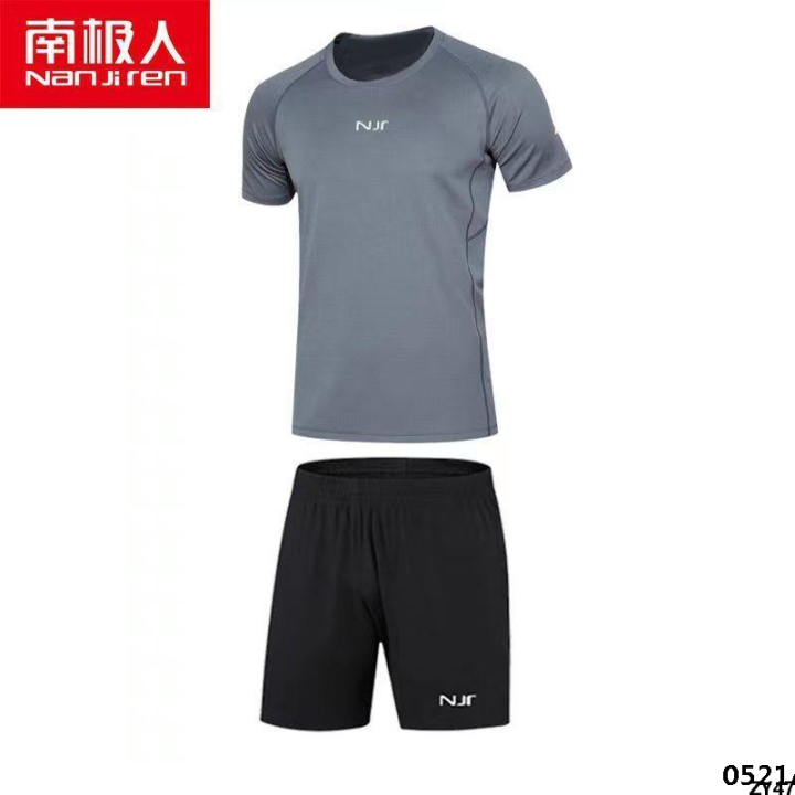 Treadmill%20gym%20loose%20quick-drying%20fitness%20clothes%5D%20men's%20spring%20and%20autumn%20short-sleeved%20Antarctic%20%5Bsummer%20short-sleeved%20sportswear%5D%20-%20Image%207