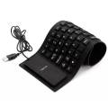 Flexible Keyboard - USB Interface Foldable and Portable Dustproof Waterproof Quiet. 