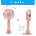 Portable USB Rechargeable Fan With Phone Holder. 