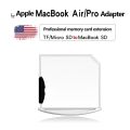 Micro SD / TF Card to SD Adapter for MacBook Air / Pro, Support up to 512GB (White). 