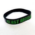 Beast Mode Free Size Rubber Stretchable Stylish Wristband Bracelet For Men Events Party Sports & Daily Wear (Black). 