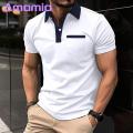 Comfortable Stretchy Shirt Men's Summer Shirt with Zipper Patch Pocket Breathable Slim Fit Casual Top for Daily Wear. 