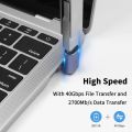90 Degree USB C Converter Thunderbolt Type C Adapter Female to Male Right Angle Elbow USBC Earphone Audio Data Charge Extender. 