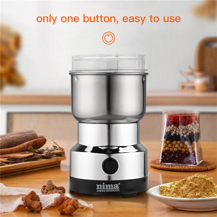 Nima Portable Electric Grinder Orginal Japan & Blender for Herbs, Spices, Nuts, Grains, Coffee, Bean Grinding, Fruits and Vegetables for Kitchen