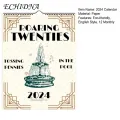 Roaring Twenties Calendar 2024 Monthly Planner with Spiral Coil English Wall Calendar for Event Planning Roaring Twenties Theme 12-month Planner. 