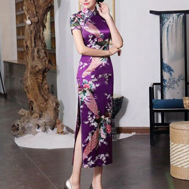 Epoch%20Chinese%20Cheongsam%20Dress%20Chinese%20Floral%20Print%20Cheongsam%20Dress%20with%20High%20Side%20Split%20Slim%20Fit%20Qipao%20for%20Summer%20Spring%20Retro%20Style%20Cheongsam%20-%20Image%205