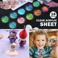 18 Pcs Clear Acrylic Disc 4 Inch Circle Acrylic Sheet Thick Circle Acrylic Rounds Blanks Acrylic Panel for DIY Crafts. 