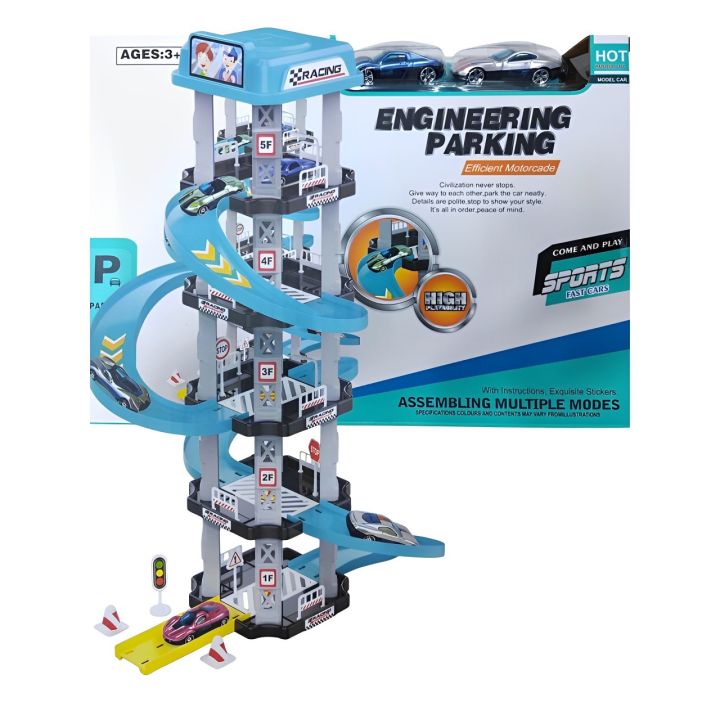 Toy Car Parking Garage Car Track Toys For Kids Race Car Track