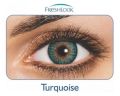 Colour TURQUOISE- Fresh Look tel Color Blends Contact Lens - Full Set - Color Contact Lens (Replacement Cycle: 12 Month). 