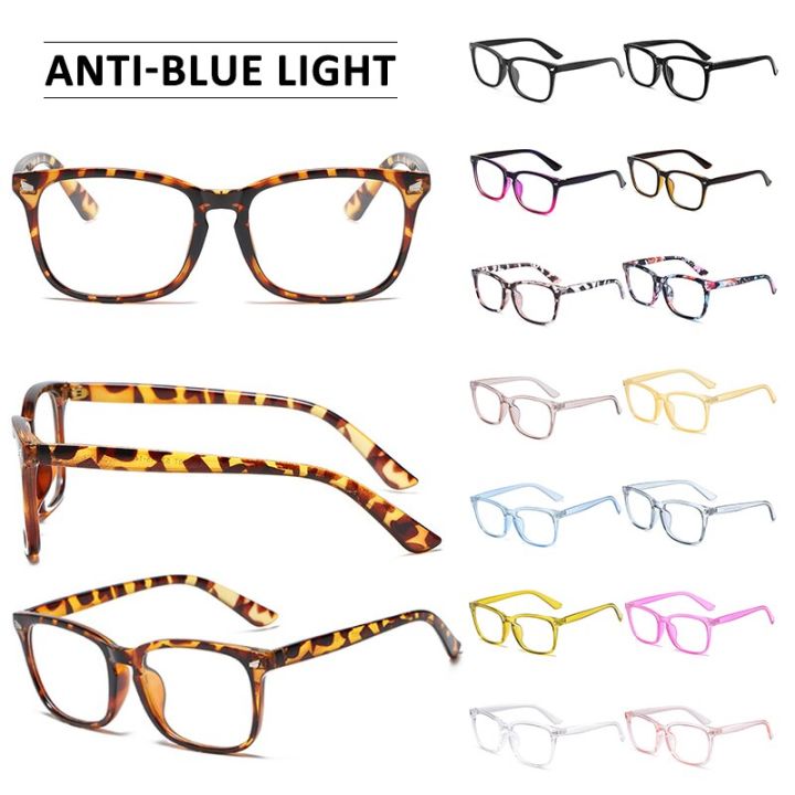 Leopard%20Print%20Blue%20Light%20Blocking%20Glasses%20Myopia%20Physical%20Glasses%20Round%20Anti%20Radiation%20Eyeglass%20Flat%20Glasses%20Full%20Frame%20Eyewear%20-%20Image%203