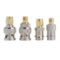 4Pcs BNC To SMA Type Male Female RF Connector Adapter Test Converter Kit Set. 