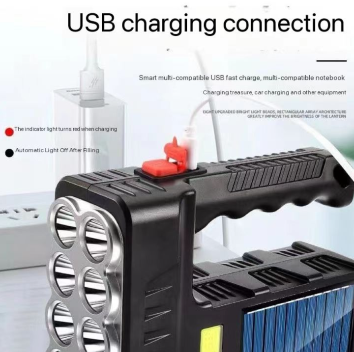 Solar%20Searchlight%203%20Lighting%20Modes%20Solar%20Rechargeable%20Portable%20Lamp%20Multifunctional%20Camping%20Emergency%20Light%20Outdoor%20Waterproof%20Strong%20Light%20Cob%20Torchlight%208%20COB%20Ultra%20Bright%20Flashlight%20-%20Image%209